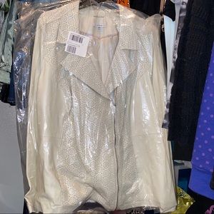 Isaac Mizrahi Lamb Leather Jacket BNWT